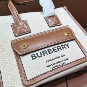 Túi Xách Burberry Horseferry Replica 11 Họa Tiết Truyền Thồng 23x8x19cm (2)