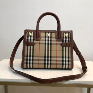 Túi Xách Burberry Vintage Replica 11 Nữ Họa Tiết Kẻ Logo 26×13 (2)