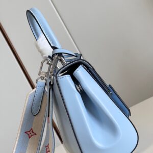 Túi Xách Cao Cấp Louis Vuitton LV Clunny Nữ Màu Xanh 20x16cm (2)