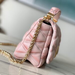Túi Xách Cao Cấp Louis Vuitton LV Twist Nữ Màu Hồng 23x16x10cm (2)