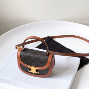 Túi Xách Celine Handle Like Auth Họa Tiết Monogram 15.5x11 (2)