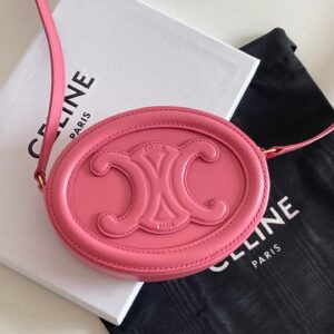Túi Xách Celine Mini Replica 11 Hình Bầu Dục Màu Hồng 16×12 (2)