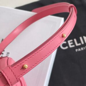 Túi Xách Celine Mini Replica 11 Hình Bầu Dục Màu Hồng 16×12 (2)