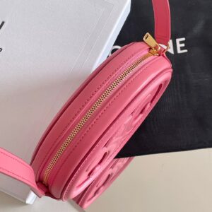 Túi Xách Celine Mini Replica 11 Hình Bầu Dục Màu Hồng 16×12 (2)
