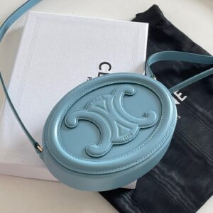 Túi Xách Celine Mini Replica 11 Hình Bầu Dục Màu Xanh Dương 16x12 (2)