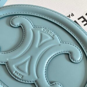 Túi Xách Celine Mini Replica 11 Hình Bầu Dục Màu Xanh Dương 16x12 (2)