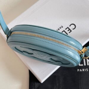 Túi Xách Celine Mini Replica 11 Hình Bầu Dục Màu Xanh Dương 16x12 (2)