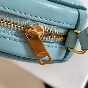 Túi Xách Celine Mini Replica 11 Hình Bầu Dục Màu Xanh Dương 16x12 (2)