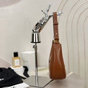 Túi Xách Celine Triomphe Chất Da Bê Replica 11 Màu Nâu 23x14x7cm (2)