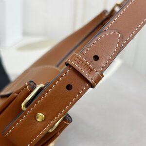 Túi Xách Celine Triomphe Chất Da Bê Replica 11 Màu Nâu 23x14x7cm (2)