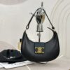 Túi Xách Celine Triomphe Chất Da Bê Replica 11 Nữ Màu Đen 23x14x7cm (2)