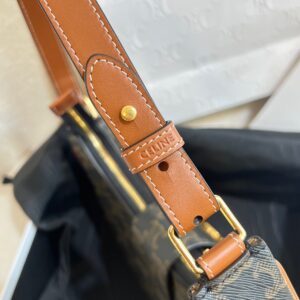 Túi Xách Celine Triomphe Rep 11 Họa Tiết Monogram Khóa Vàng 23x14x7cm (2)