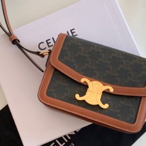 Túi Xách Celine Triomphe Replica 11 Họa Tiết Monogram 18x5x14x6cm (2)