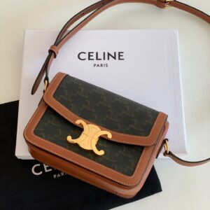 Túi Xách Celine Triomphe Replica 11 Họa Tiết Monogram 18x5x14x6cm (2)