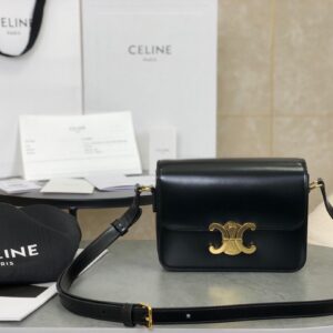 Túi Xách Celine Triomphe Shoulder Bag Replica 11 Khóa Vàng Bóng 18 (2)