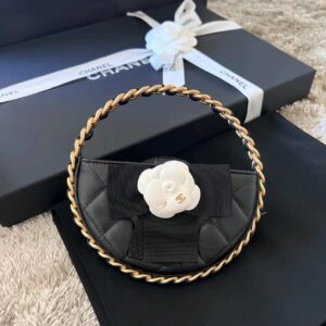 Túi Xách Chanel 23K Hình Bán Nguyệt Replica 11 Cao Cấp Màu Đen 16x3 (2)