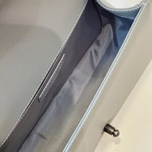 Túi Xách Chanel Boy Medium Replica 11 Cao Cấp Màu Xám 25cm (2)