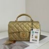 Túi Xách Chanel Handle Bag Mini Màu Vàng Replica 11 Cao Cấp 20cm (2)