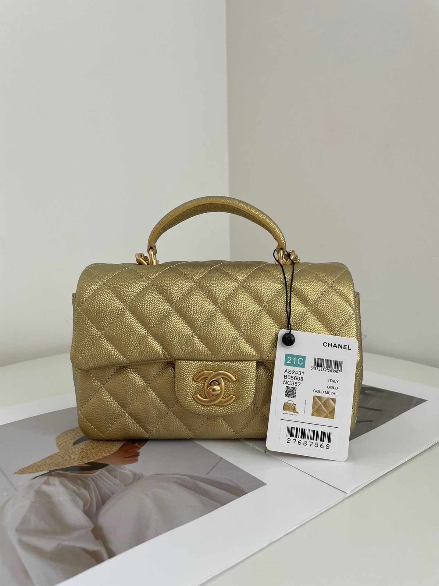 Túi Xách Chanel Handle Bag Mini Màu Vàng Replica 11 Cao Cấp 20cm (2) Túi Xách Chanel Handle Bag Mini Màu Vàng Replica 11 Cao Cấp 20cm (2)