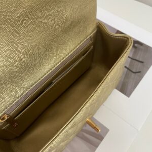 Túi Xách Chanel Handle Bag Mini Màu Vàng Replica 11 Cao Cấp 20cm (2)