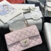 Túi Xách Chanel Handle Like Auth Nữ Màu Hồng 20cm (2)