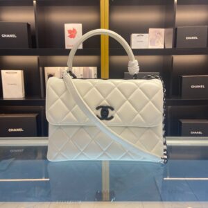 Túi Xách Chanel Trendy Replica 11 Cao Cấp Màu Trắng 25cm (2)