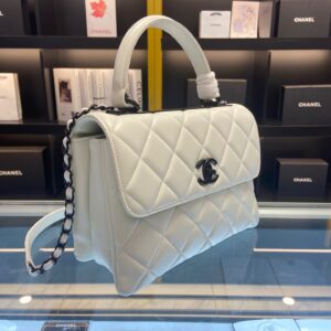 Túi Xách Chanel Trendy Replica 11 Cao Cấp Màu Trắng 25cm (2)