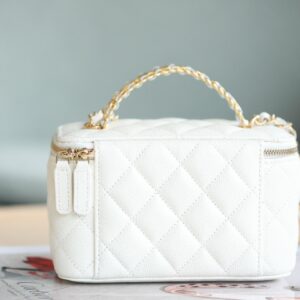 Túi Xách Chanel Vanity 22S Like Auth Nữ Màu Trắng 9 (2)