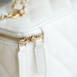 Túi Xách Chanel Vanity 22S Like Auth Nữ Màu Trắng 9 (2)