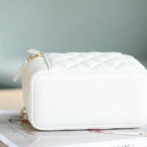 Túi Xách Chanel Vanity 22S Like Auth Nữ Màu Trắng 9 (2)
