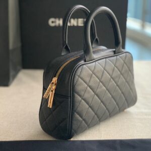 Túi Xách Chanel Vintage Replica 11 Cao Cấp Màu Đen 25x14x9cm (2)