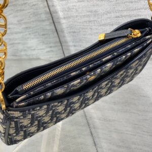 Túi Xách Dior 30 Montaigne Hobo Avenue Mini Bag Blue Oblique Rep 11 21x13x5cm (2)