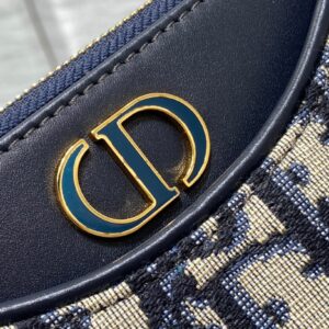 Túi Xách Dior 30 Montaigne Hobo Avenue Mini Bag Blue Oblique Rep 11 21x13x5cm (2)