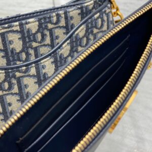 Túi Xách Dior 30 Montaigne Hobo Avenue Mini Bag Blue Oblique Rep 11 21x13x5cm (2)