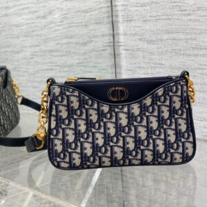 Túi Xách Dior 30 Montaigne Hobo Avenue Mini Bag Blue Oblique Rep 11 21x13x5cm (2)