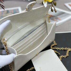 Túi Xách Dior Bobby Clutch Rep 11 Cao Cấp Nữ Màu Trắng 21 (3)