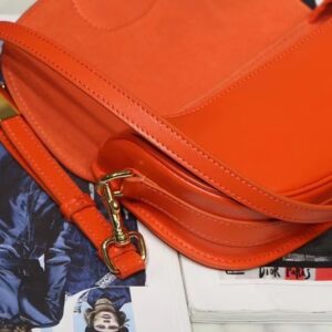 Túi Xách Dior Bobby East-West Replica 11 Cao Cấp Màu Cam 21x12x5cm (2)