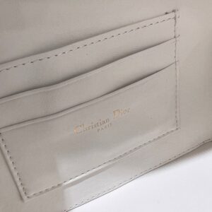 Túi Xách Dior Caro Replica 11 Cao Cấp Chất Da Mịn Màu Trắng 18cm (2)
