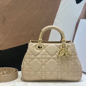Túi Xách Dior Lady Replica 11 Cao Cấp Nữ Chất Da Mịn 24cm (2)