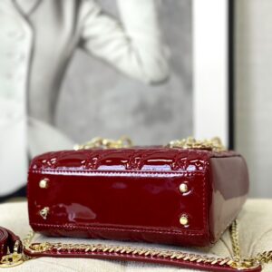 Túi Xách Dior Lady Replica 11 Cao Cấp Nữ Họa Tiết Ô Trám 17cm (2)