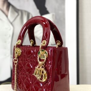 Túi Xách Dior Lady Replica 11 Cao Cấp Nữ Họa Tiết Ô Trám 17cm (2)