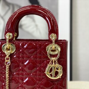 Túi Xách Dior Lady Replica 11 Cao Cấp Nữ Họa Tiết Ô Trám 17cm (2)