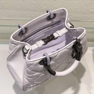 Túi Xách Dior Lady Replica 11 Cao Cấp Nữ Màu Trắng 24cm (1)