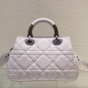 Túi Xách Dior Lady Replica 11 Cao Cấp Nữ Màu Trắng 24cm (1)