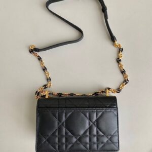 Túi Xách Dior Miss Caro Replica 11 Cao Cấp Màu Đen 19x13x5cm (2)