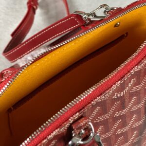 Túi Xách Goyard Alma Vendome Họa Tiết Monogram Rep 11 Màu Đỏ 24cm (2)