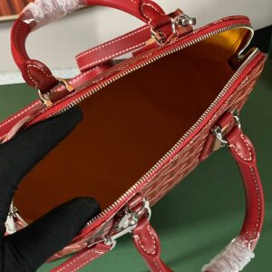 Túi Xách Goyard Alma Vendome Họa Tiết Monogram Rep 11 Màu Đỏ 24cm (2)