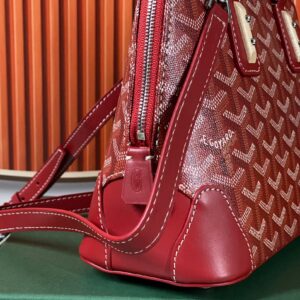 Túi Xách Goyard Alma Vendome Họa Tiết Monogram Rep 11 Màu Đỏ 24cm (2)
