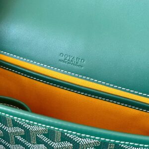 Túi Xách Goyard Like Auth Họa Tiết Logo Truyền Thống Màu Xanh 22x16x7cm (2)