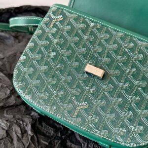 Túi Xách Goyard Like Auth Họa Tiết Logo Truyền Thống Màu Xanh 22x16x7cm (2)